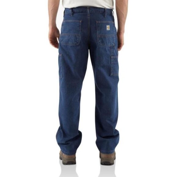 CARHARTT Flame Resistant Loose Fit Utility Jean 40x30 FRB13-DENIM - Picture 8 of 8